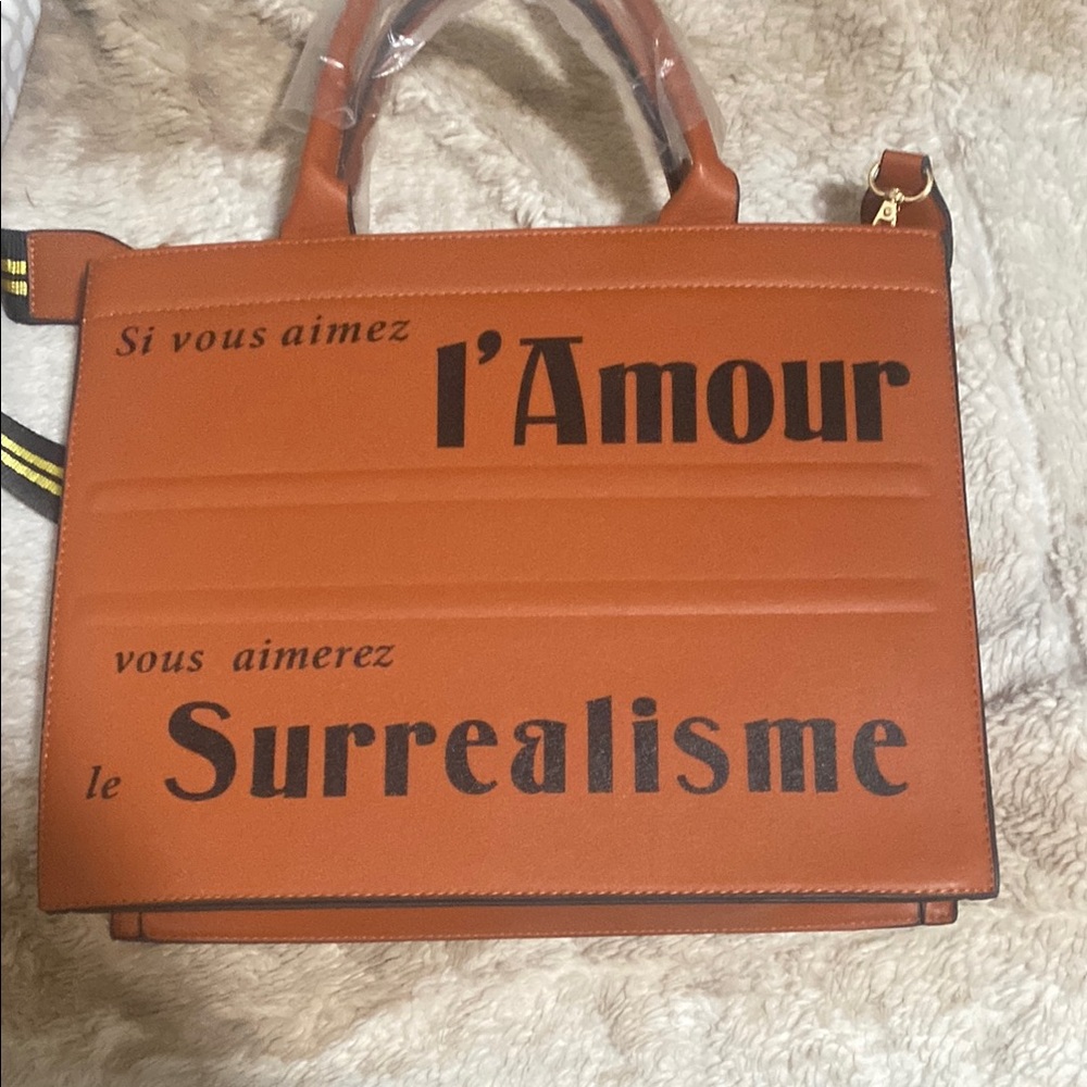 Chic Orange Statement Handbag